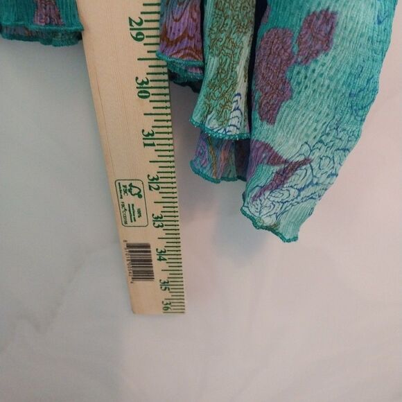 Vtg Maggie Barnes Top Sz 2X Asymmetrical Vibrant 90's BohoChic Artsy Maximalist - Picture 4 of 7